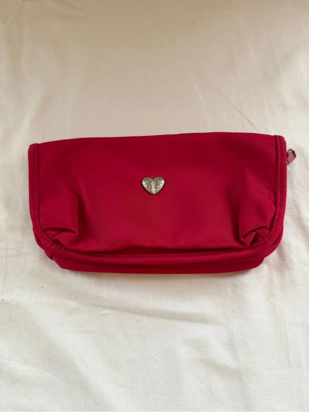 Brighton Red Heart Accent Cosmetic Pouch